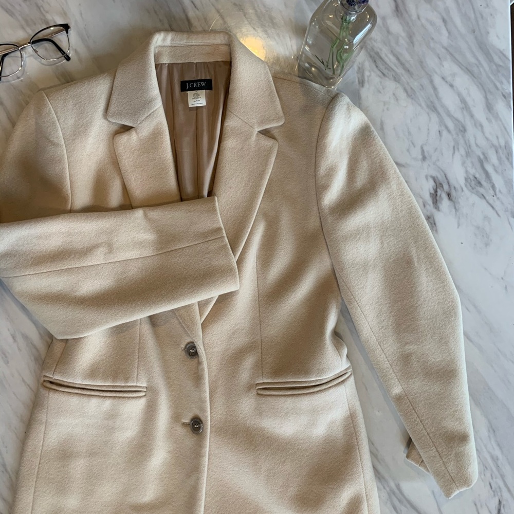 Wool J Crew Coat, EUC